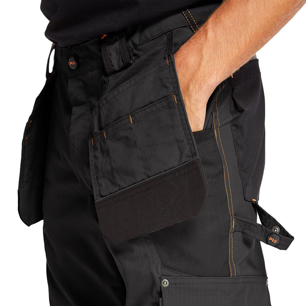 Timberland Παντελονια Ανδρικα Μαυρα - Pro® Interax Holster Work - Greece 1429068-NK